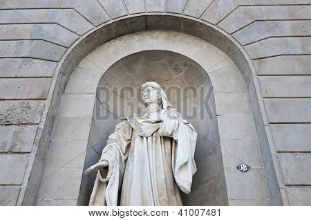 Joan Fivaller socha v Barceloně, Španělsko