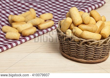 Traditional Colombian Gastronomy Of Achiras Del Huila Snacks.