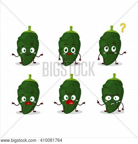 Cartoon Character Of Poblano With What Expression
