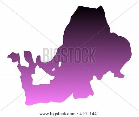 Mapa jezera Chiemsee