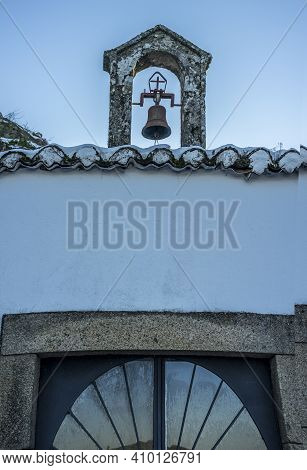 Bell Gable Of Montanchez Cemetery. Awarded With The Prize For Spains Best Cemetery In 2015. Caceres,