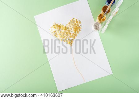 Diy And Kids Creativity Step By Step Instruction: Drawing Greeting Card Using Bubble Wrap. Step5 We 