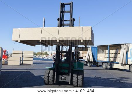 Zelené vidlice zvedák Truck a Cargo Box