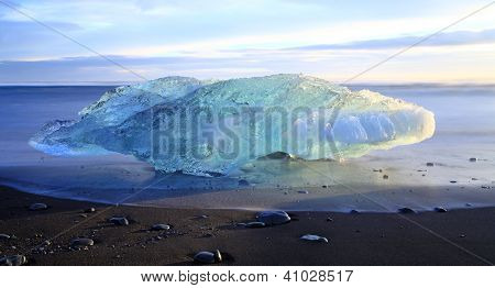Iceburg solnedgang