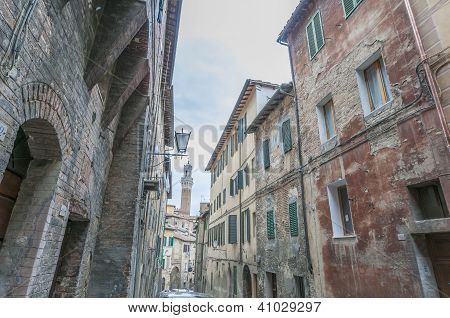 Torre del mangia a Siena, Toscana regione