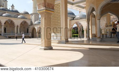 Grozny, The Chechen Republic Of Ichkeria, Caucasus, Russia - 6 September 2019: Day Of Civil Concord 