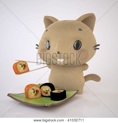 Cica és Sushi