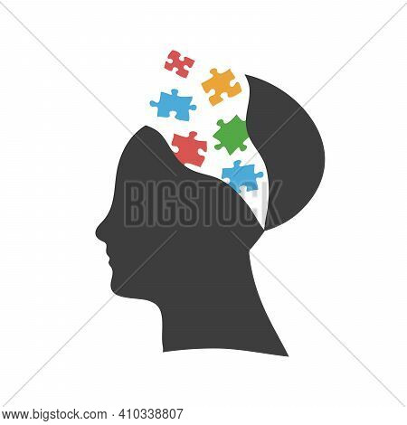 Mind Exploding Ideas, Open Mind, New Ideas Concept, Startup. Stock Vector Illustration Isolated