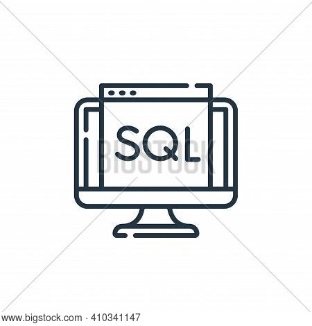 Sql Icon Isolated On Vector & Photo (Free Trial) | Bigstock