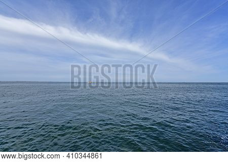 Ukraine, Odessa 07/27/2020. Lanzheron Beach. A Picturesque Embankment With Palm Trees, Fountains, Ge