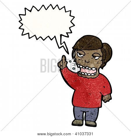 hombre eructo de dibujos animados