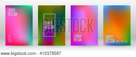 Pastel Soft. Rainbow Gradient Set. Color Background. Pink, Green, Red, Blue, Violet, Yellow Blurred 