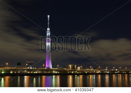 Tokyjskou sky tree