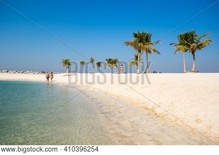 View Of Al Mamzar Beach Park In Dubai, United Arab Emirates