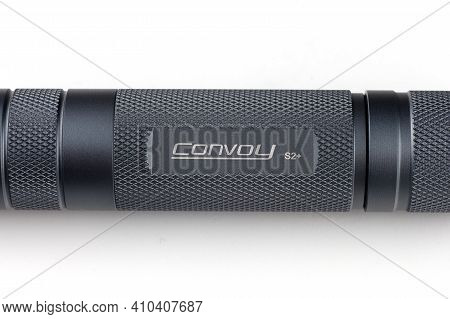 Lviv, Ukraine - February 24, 2021:convoy S2+ Flashlight