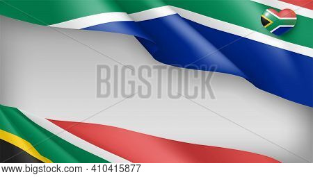 South Africa Festive Background Patriotic Colors. Independence, Reconciliation, Freedom Day Holiday 