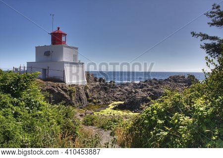 View Of The Amphitrite Lighthouse Near Vancouver, Canada