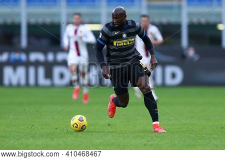Milano, Italy. 28th February 2021 . Romelu Lukaku Of Fc Internazionale  During The Serie A Match Bet