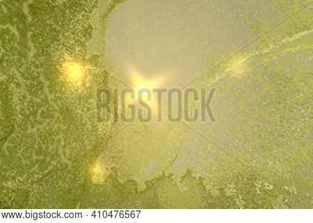 Yellow Green Shining Abstract Marble Background. Vector Texture