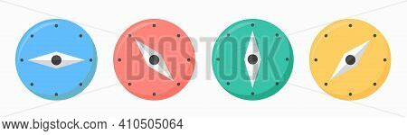 Compas Icon Isolated On White Background. Compas Icon Image, Compas Vector Modern, Design Flat Compa