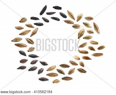 Large Set Of Malt On A White Background