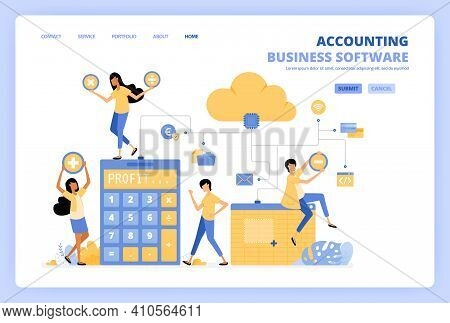 People Access Cloud Accounting Software With Spreadsheets, Risk Calculators And Financial Banking To