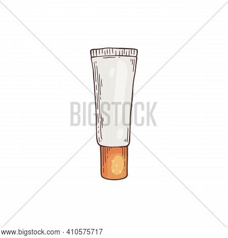 Tube With Cream For Facial Care Or Makeup, Cosmetic For Beauty Skin.