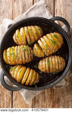 Hasselback Potatoes Are Thinly Sliced Potatoes That Are Baked To Golden Brown Perfection With Butter