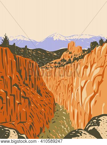 Wpa Poster Art Of The Browns Canyon National Monument Encompassing Canyons And Forests In Arkansas R