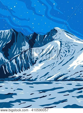 Wpa Poster Art Of Wheeler Peak, The Tallest Mountain In The Snake Range And White Pine County Within