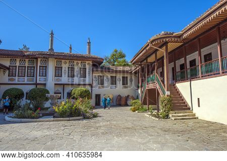 The Khan's Palace. It Was Built In The 16Th Century, Decorated In Traditional Crimean Tatar Style. L