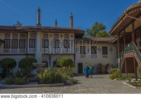 The Khan's Palace. It Was Built In The 16Th Century, Decorated In Traditional Crimean Tatar Style. L