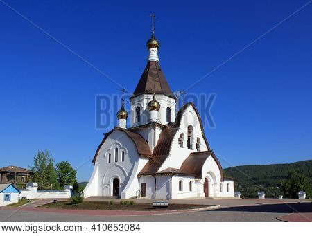 The Holy Assumption Monastery In Krasnoyarsk. Temple Of The Icon Of The Mother Of God 