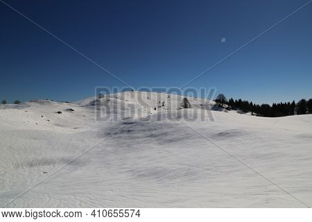 View Of The Landscape Near The Col Dei Scios In Friuli Venezia Giulia, Italy. High Quality Photo