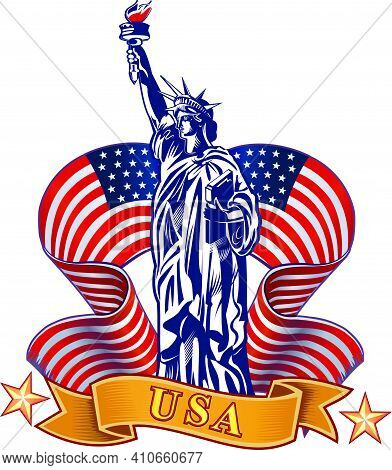 Statue Of Liberty. New York And American Symbol