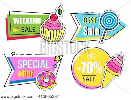 Set Of Big Sale Banners. Discount Poster Template. Big Sale Special Offer. End Of Season Special Pro