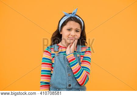 Dental Disease. Toothache As Dental Pain. Plan To Visit Dentist. Dentist Appointment. Little Child S