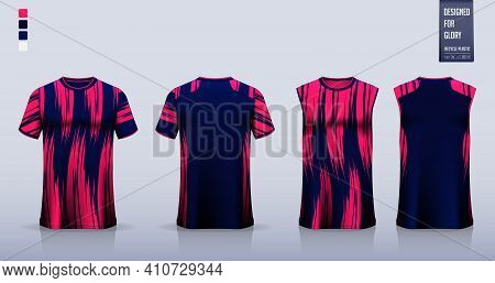 T-shirt Mockup Or Sport Shirt Template Design For Soccer Jersey Or Football Kit. Tank Top For Basket