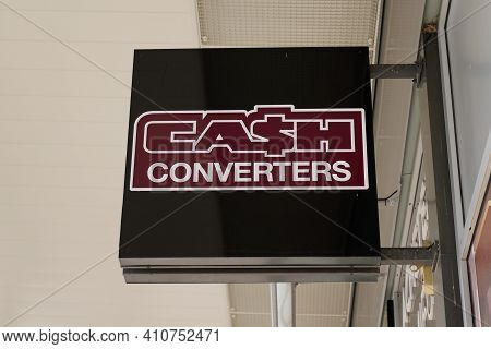 Bordeaux , Aquitaine France - 02 25 2021 : Cash Converters Brand And Logo Sign Store Street Shop Cas