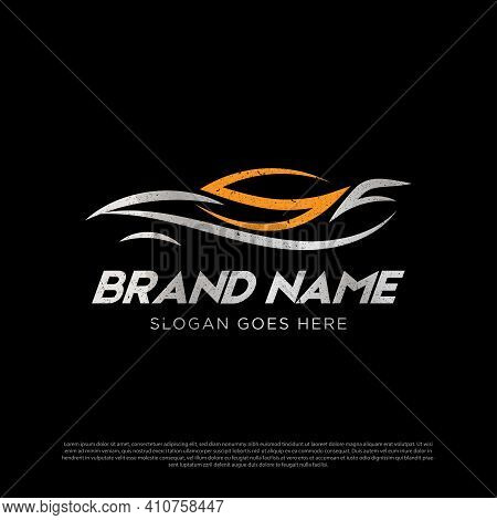 Realistic Car Modification Logo Inspirations, Initial Letter S Auto Car Logo Premium Vector