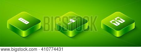 Set Isometric Lock Picks For Lock Picking, Casting Keys And Password Protection Icon. Vector