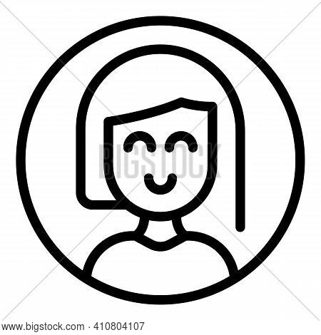 Personal Assistant Icon. Outline Personal Assistant Vector Icon For Web Design Isolated On White Bac