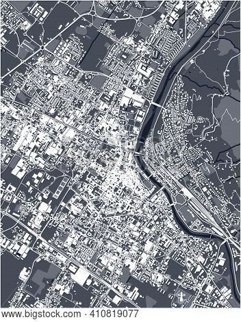 Map Of The City Of Prato, Italy