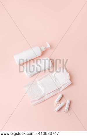 Girl, Women Intimate Hygiene Products - Sanitary Pads, Daily Pads, Intimate Liquid Soap And Tampon O