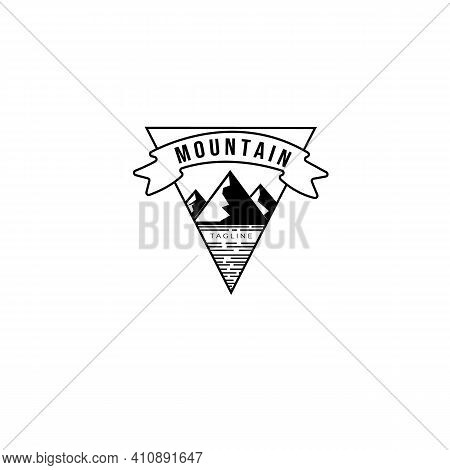 Mountain Adventure Wild Logo Vector Illustration Design Vintage Emblem