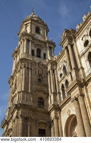 Malaga, Andalusia, Spain. 16 April 2017. The Palacio Episcopal  (bishop's Palace), Plaza De Obispo, 