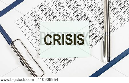 Crisis Word, Concept. Financial Problems