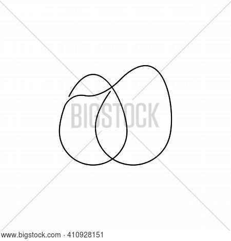One Or Single Line Easter Eggs Icon
