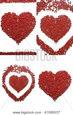 Rote Valentine Herzen