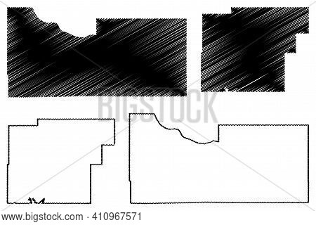 Major And Latimer County, Oklahoma State (u.s. County, United States Of America, Usa, U.s., Us) Map 